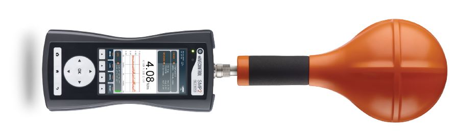 SMP2 is currently the only Meter that will measure both E & H fields in one unit, seen here with WPF3 (100kHz - 3GHz) head!